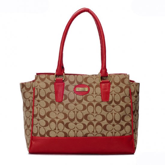 Coach Legacy Candace In Signature Medium Red Satchels ARE | Women - Click Image to Close